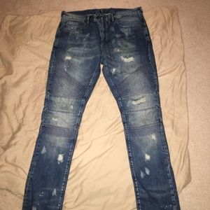 Men’s PRPS denim blue jeans.